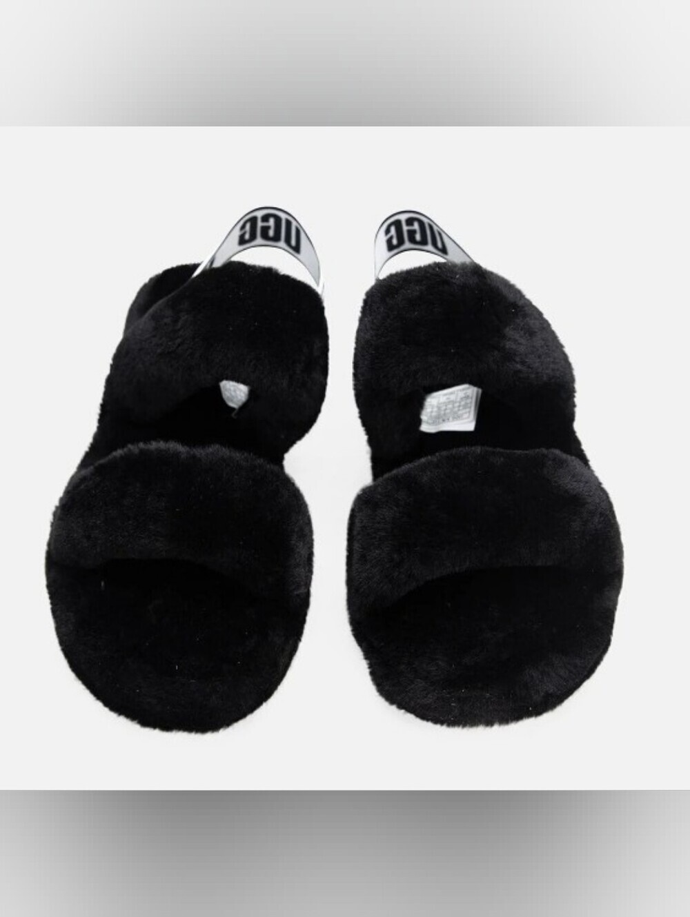UGG Wmns Oh Yeah Slide 'Black' Sandals Size 9 Used Exc MSRP $100